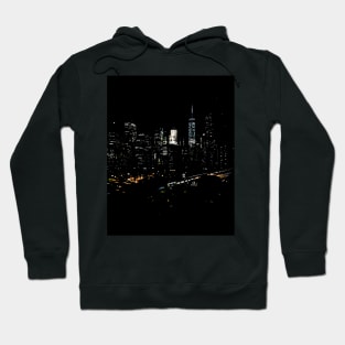 All of the Lights Manhattan Skyline Night Brooklyn Bridge New York City Hoodie